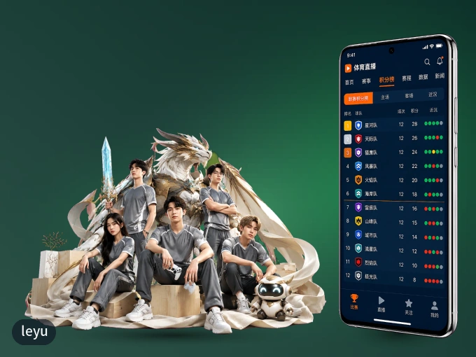 随时随地掌上观赛，尽在leyu APP